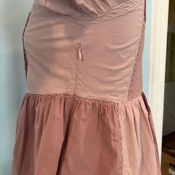 NWOT Madewell Signature Poplin Patchwork Peplum Top - Size Medium - Purp… - Picture 10 of 10